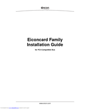 Eicon Networks Eiconcard C91 T Installation Manual