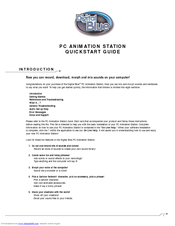 Digital Blue PC Animation Station Quick Start Manual