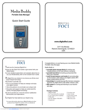 Digital Foci Media Buddy MEB-300 Quick Start Manual