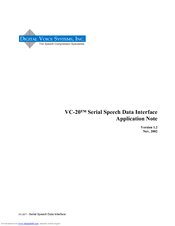 Digital Voice Systems VC-20 Application Note