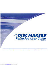 Disc Makers ReflexPro4 User Manual