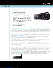 Sony STR-DG1200 Specifications
