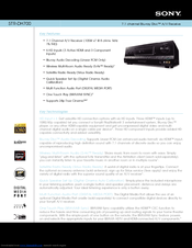 Sony STR-DH700 Specification Sheet