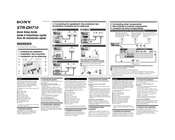 Sony STR-DH710 - 10str Hifi Quick Setup Manual