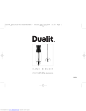 Dualit 88810 Instruction Manual