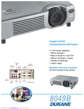 Dukane ImagePro 8049B Specifications