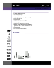 Sony DAV-LF10 - DVD Dream System Platinum Home Theater Specifications