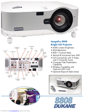 Dukane ImagePro 8808 Specifications