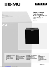 E-Mu PS12 Owner's Manual