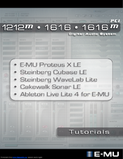 E-Mu 1820M Tutorials Manual