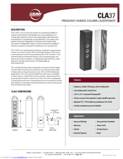 Eaw CLA37 Specifications