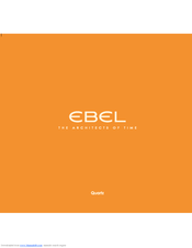 Ebel E-Type 1213707 User Manual