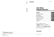 Sony FWD-S42E1 Operating Instructions Manual