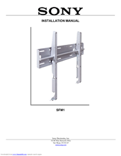 Sony SFM1 Installation Manual