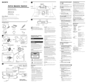 Sony SRS-D4100 Operating Instructions  (primary manual) Operating Instructions