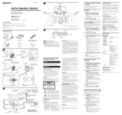 Sony SRS-D5100 Operating Instructions
