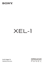 Sony XEL-1 Operating Instructions Manual