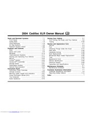 Cadillac 2004 XLR Owner's Manual