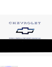 Chevrolet LUMINA 1994 Owner's Manual