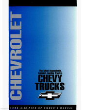 Chevrolet 1994 S-10 Pickup Extended Cab Owner's Manual