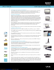 Sony Vaio VPCJ112GX/B Specifications