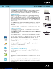 Sony Vaio VPCJ115FX/B Specifications