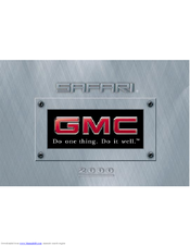 GMC 2000 Safari Owner's Manual