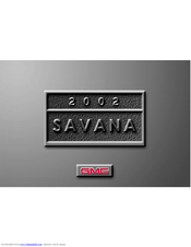 GMC 2002 Savana Owner's Manual