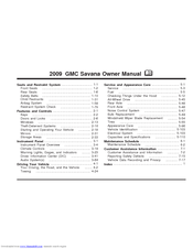 GMC 2009 Savana Owner's Manual