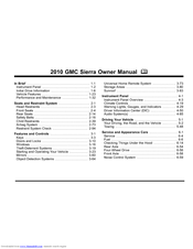 GMC 2010 Sierra 1500 Crew Cab Owner's Manual