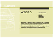 Hyundai 2010 Azera Owner's Manual