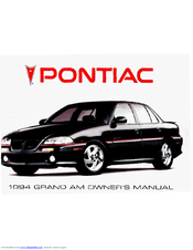 Pontiac Grandam 1994 Owner's Manual