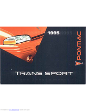 Pontiac 1995 Trans Sport Owner's Manual