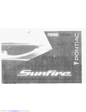 Pontiac 1996 Sunfire Owner's Manual