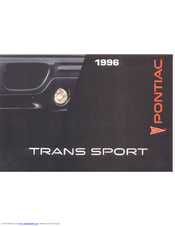 Pontiac 1996 Trans Sport Owner's Manual