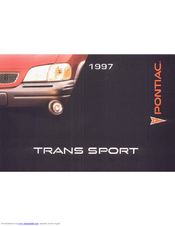 Pontiac 1997 Trans Sport Owner's Manual