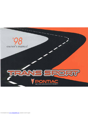 Pontiac 1998 Trans Sport Owner's Manual