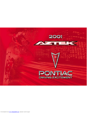 Pontiac 2001 Aztek Owner's Manual