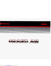 Pontiac 2003 Grand Am Owner's Manual