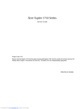 Acer Aspire 1710 Series Service Manual