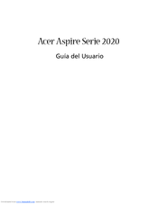 Acer Aspire 2020 Series Guía Del Usuario