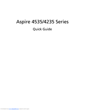 Acer Aspire 4535 Quick Manual
