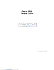 Acer 5515 5879 - Aspire - Athlon 1.6 GHz Service Manual