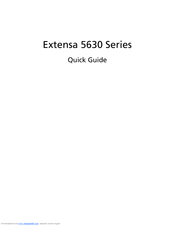 Acer Extensa 5630G Quick Manual
