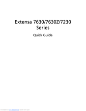 Acer Extensa 7630 Quick Manual