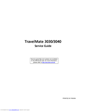 Acer TravelMate 3040 Series Service Manual