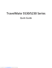 Acer TravelMate 5230 Series Quick Manual