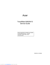 Acer TravelMate 6460 Service Manual