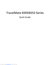 Acer TravelMate 6593G Quick Manual