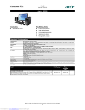 vertical Renacimiento templado Acer Aspire M1610 Manuals | ManualsLib